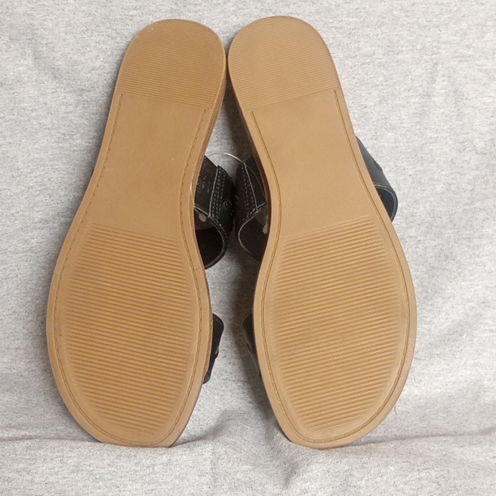 NWOT LC Lauren Conrad Women's Sunstone Slip On Comfort, Sandals Black size 8 - Picture 5 of 9